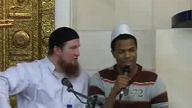 German convert to Islam with English translation